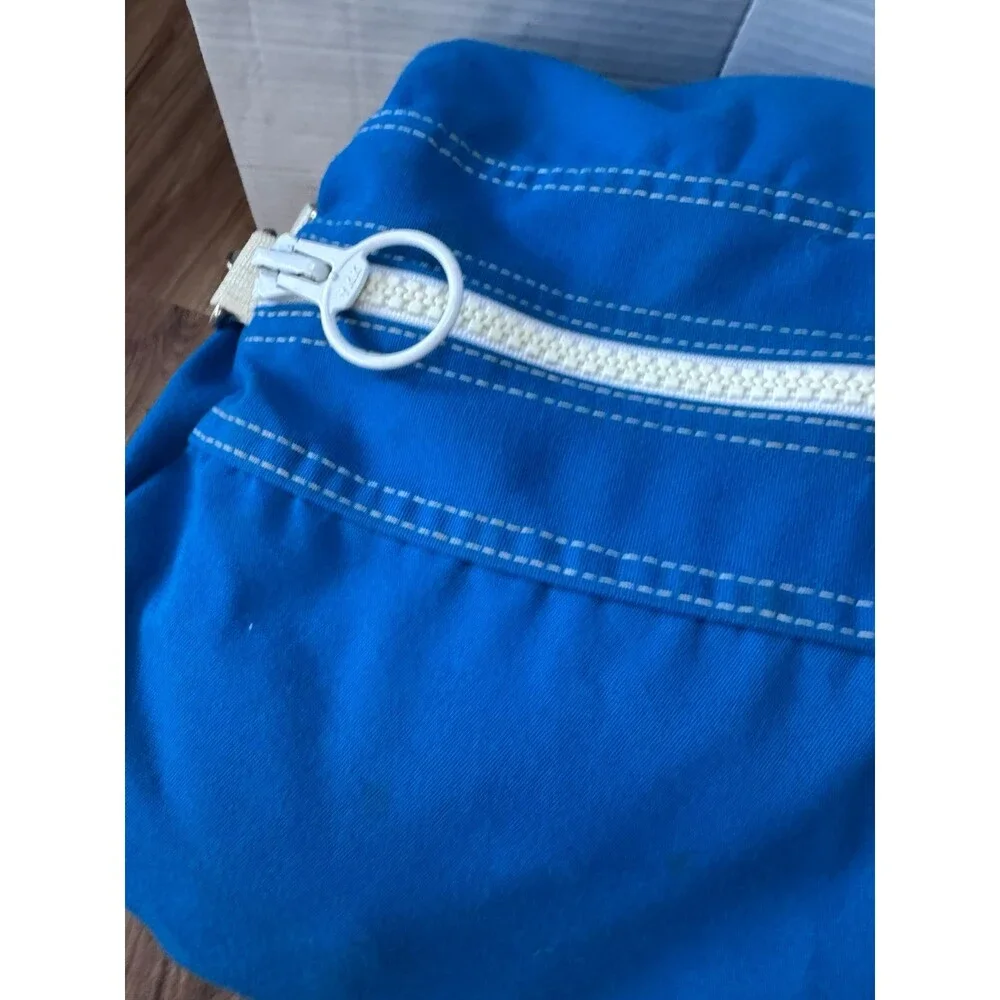 Vintage 80s Land’s End XL Blue Duffle Weekender Bag